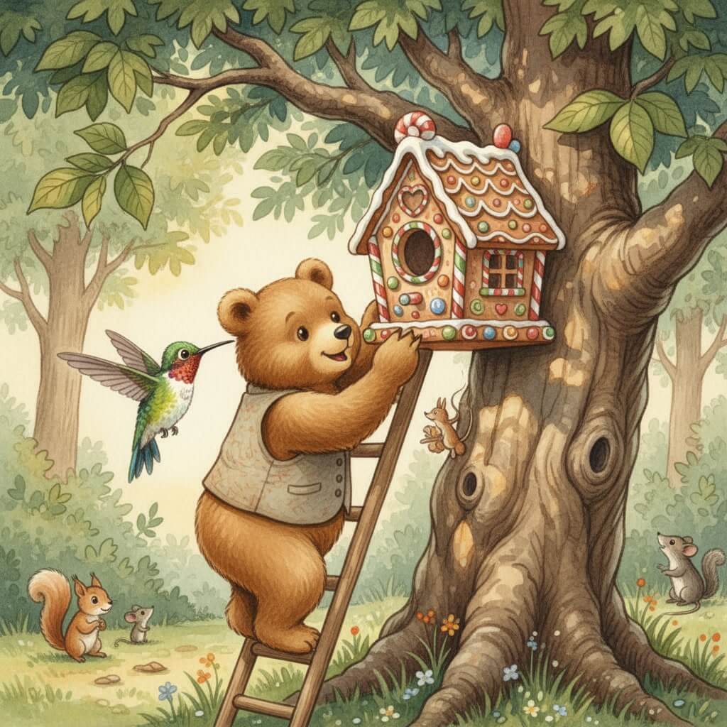 Handmade birdhouse from Little Bear Workshop